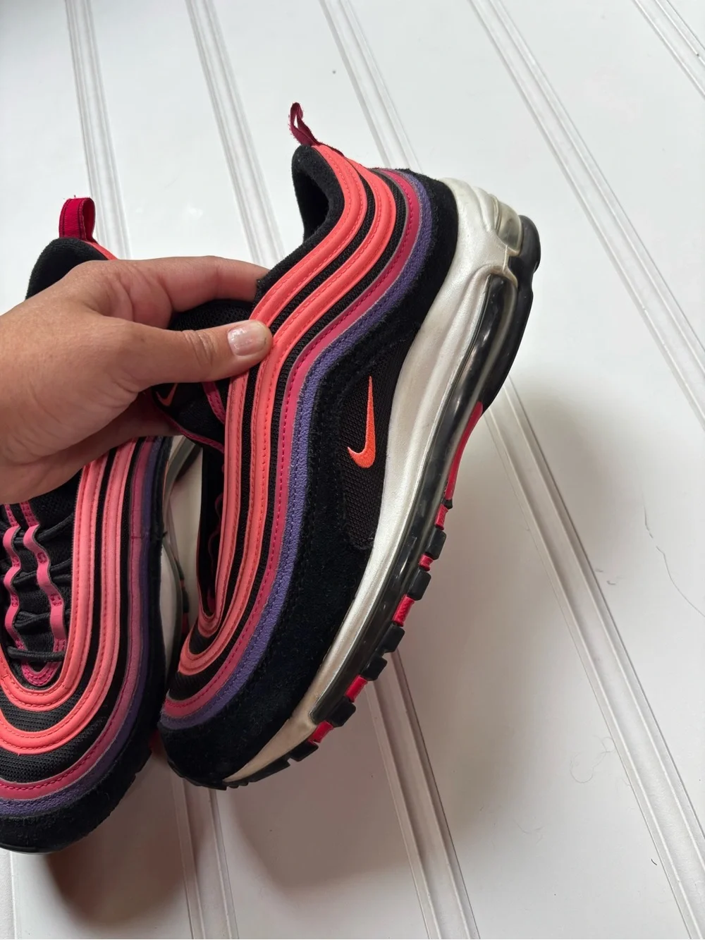 MENS Nike Air Max 97 Sunset sneakers sz 9